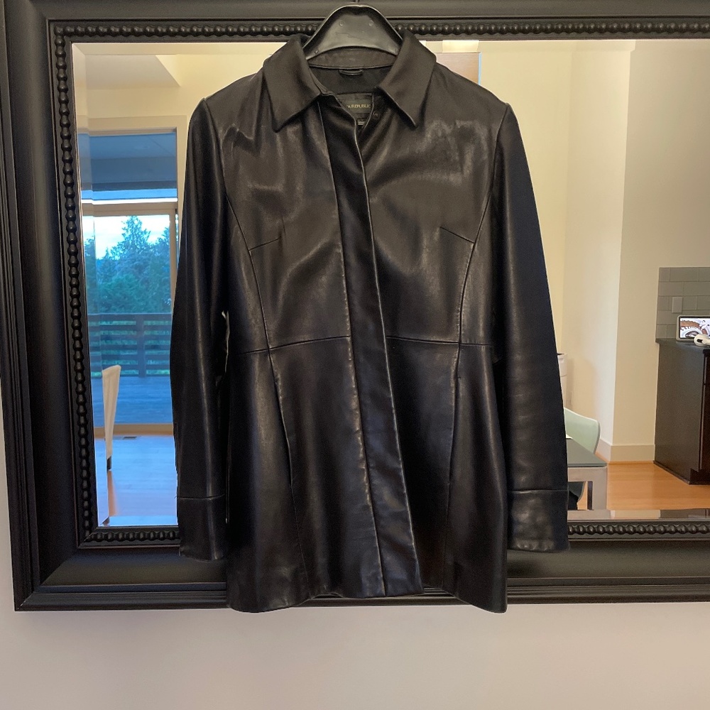 Leather jacket  - banana republic